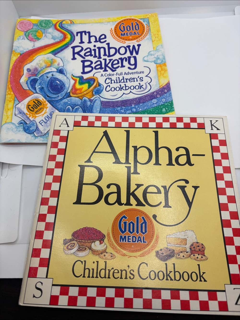 Vintage 1997 Gold Medal Alpha-Bakery Children’s Cookbook & The Rainbow Bakery